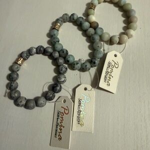 Pomina Semi-Precious Stone Beaded Bracelets Set | New with Tags